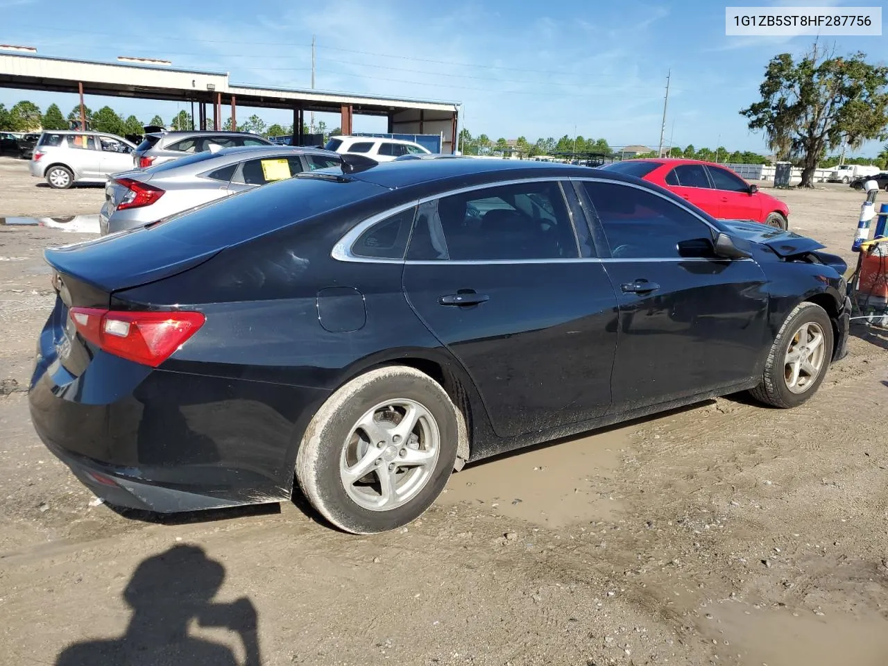 2017 Chevrolet Malibu Ls VIN: 1G1ZB5ST8HF287756 Lot: 69200874