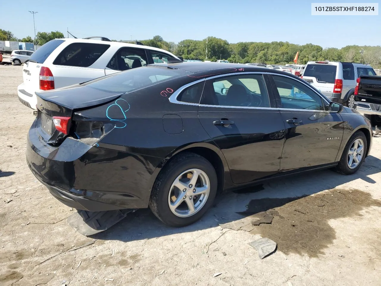 2017 Chevrolet Malibu Ls VIN: 1G1ZB5STXHF188274 Lot: 69521174