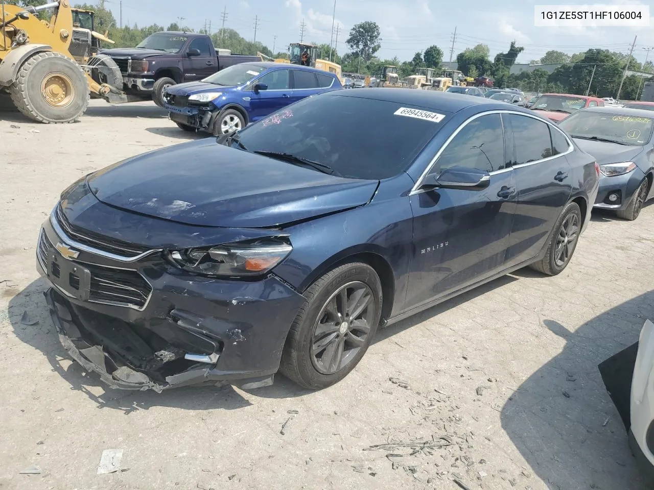 2017 Chevrolet Malibu Lt VIN: 1G1ZE5ST1HF106004 Lot: 69945564