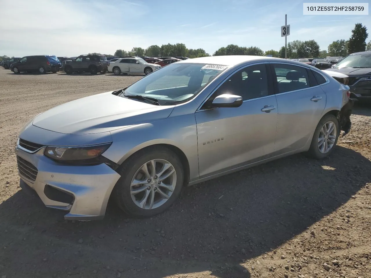 2017 Chevrolet Malibu Lt VIN: 1G1ZE5ST2HF258759 Lot: 69952664