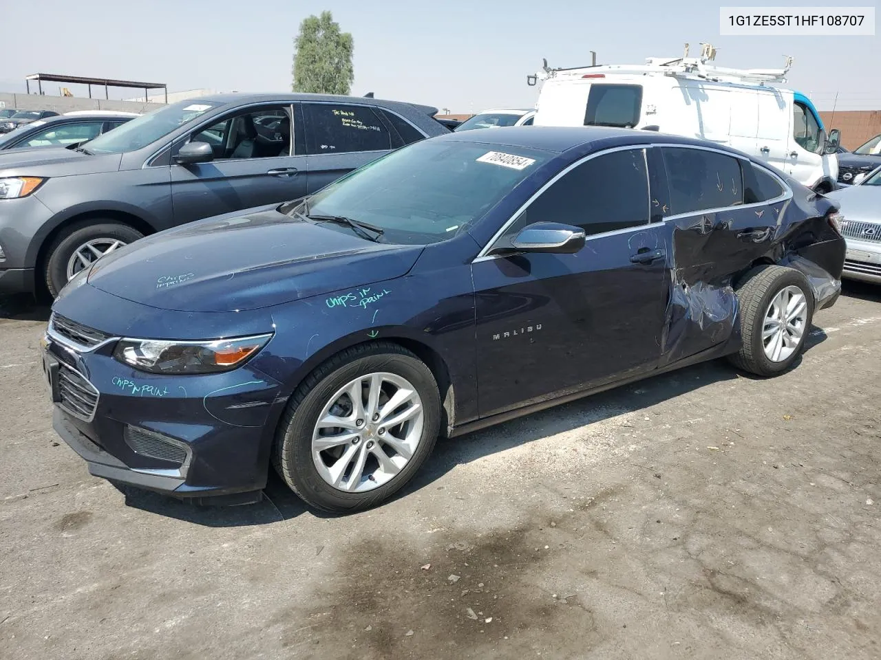 1G1ZE5ST1HF108707 2017 Chevrolet Malibu Lt