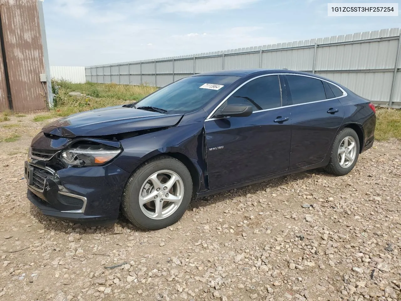 2017 Chevrolet Malibu Ls VIN: 1G1ZC5ST3HF257254 Lot: 71113964