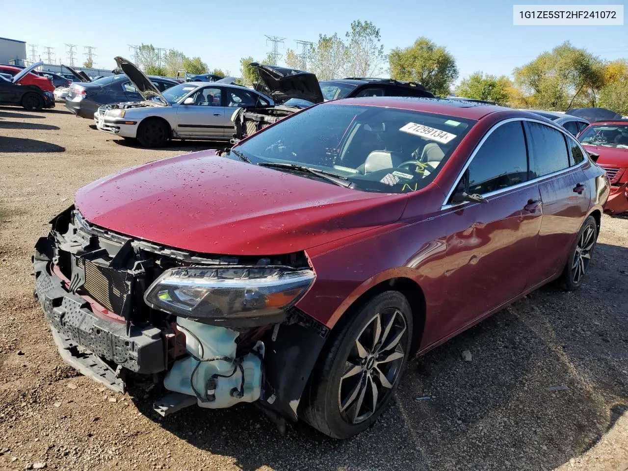 1G1ZE5ST2HF241072 2017 Chevrolet Malibu Lt