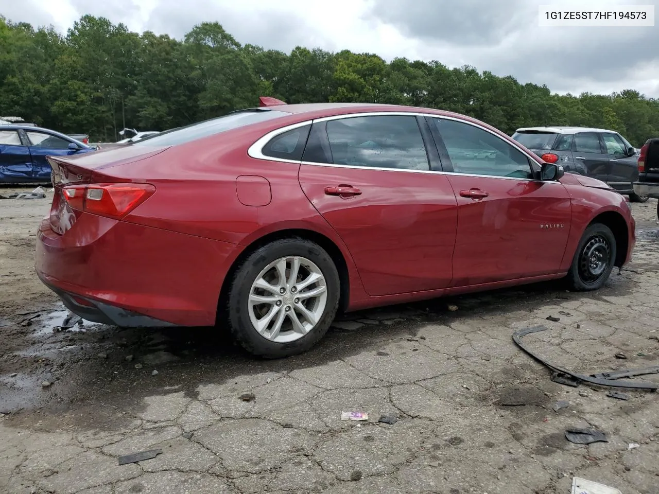 2017 Chevrolet Malibu Lt VIN: 1G1ZE5ST7HF194573 Lot: 71415274