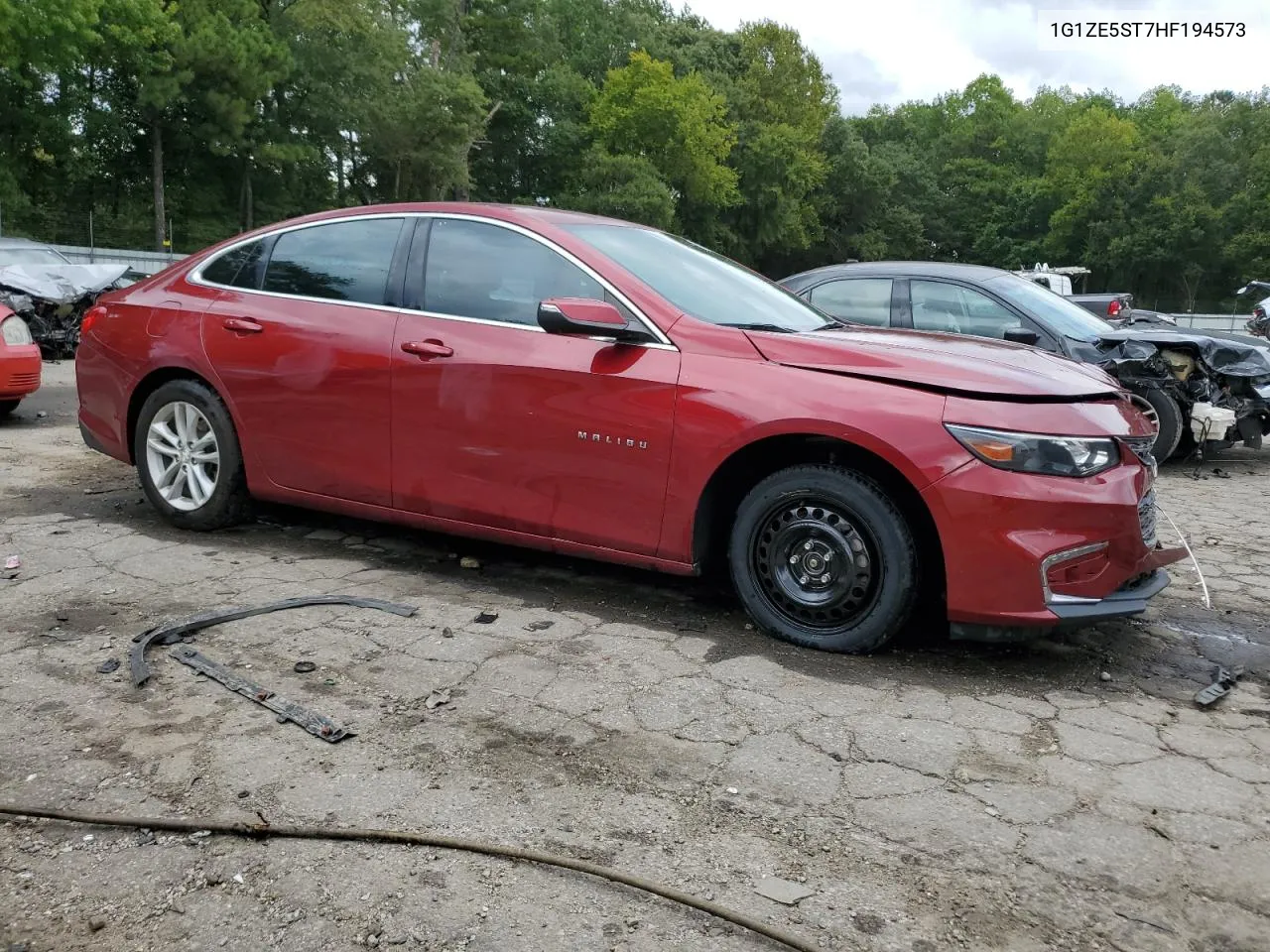 2017 Chevrolet Malibu Lt VIN: 1G1ZE5ST7HF194573 Lot: 71415274