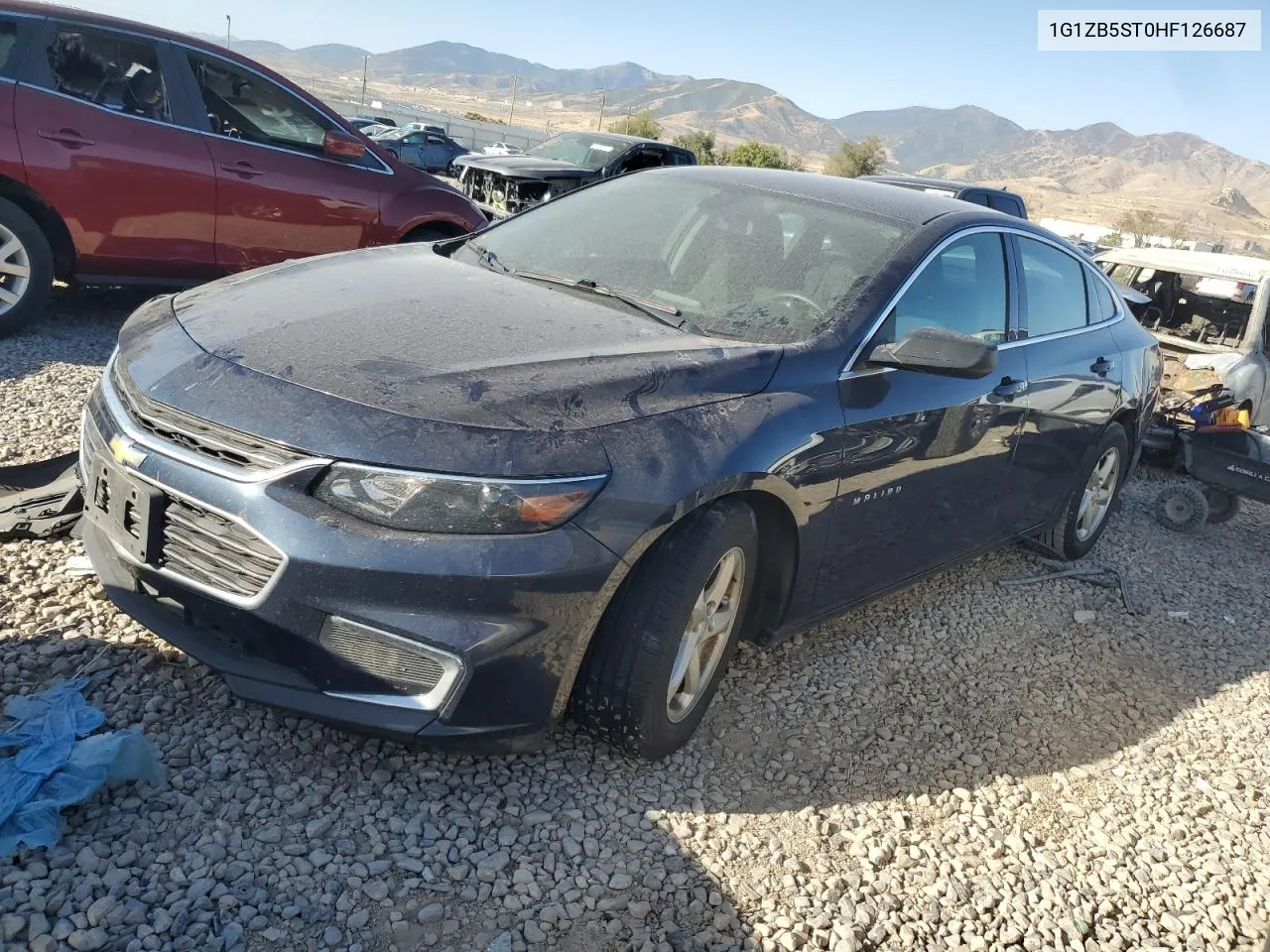 2017 Chevrolet Malibu Ls VIN: 1G1ZB5ST0HF126687 Lot: 71676904