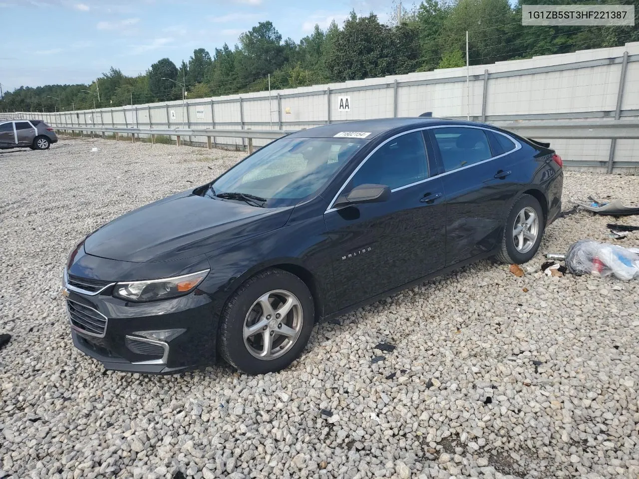 2017 Chevrolet Malibu Ls VIN: 1G1ZB5ST3HF221387 Lot: 71802154