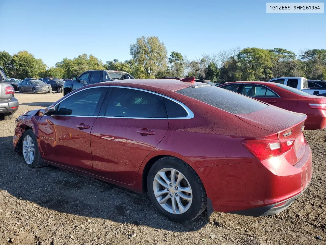 2017 Chevrolet Malibu Lt VIN: 1G1ZE5ST9HF251954 Lot: 71915074