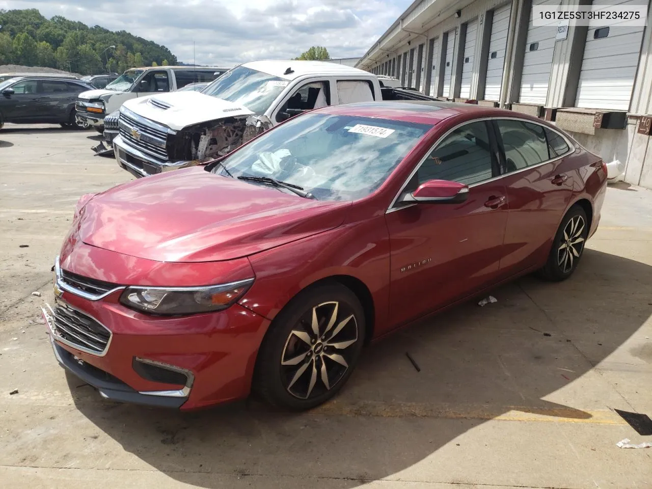 2017 Chevrolet Malibu Lt VIN: 1G1ZE5ST3HF234275 Lot: 71931574