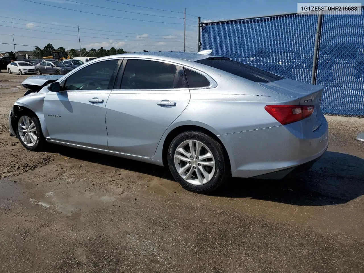 2017 Chevrolet Malibu Lt VIN: 1G1ZE5ST0HF216638 Lot: 72029524