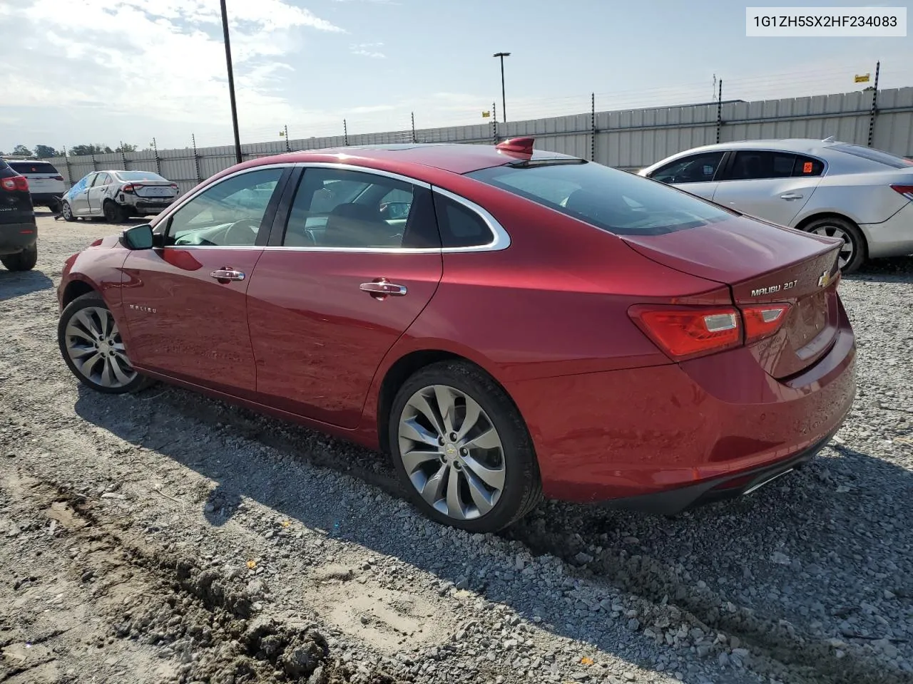 2017 Chevrolet Malibu Premier VIN: 1G1ZH5SX2HF234083 Lot: 72043474