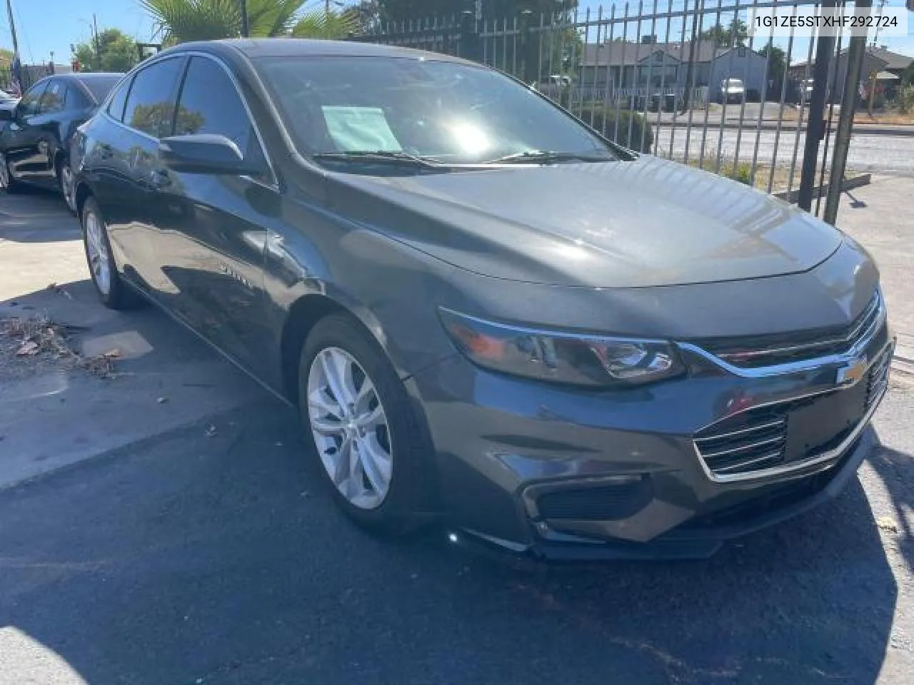 2017 Chevrolet Malibu Lt VIN: 1G1ZE5STXHF292724 Lot: 72089754