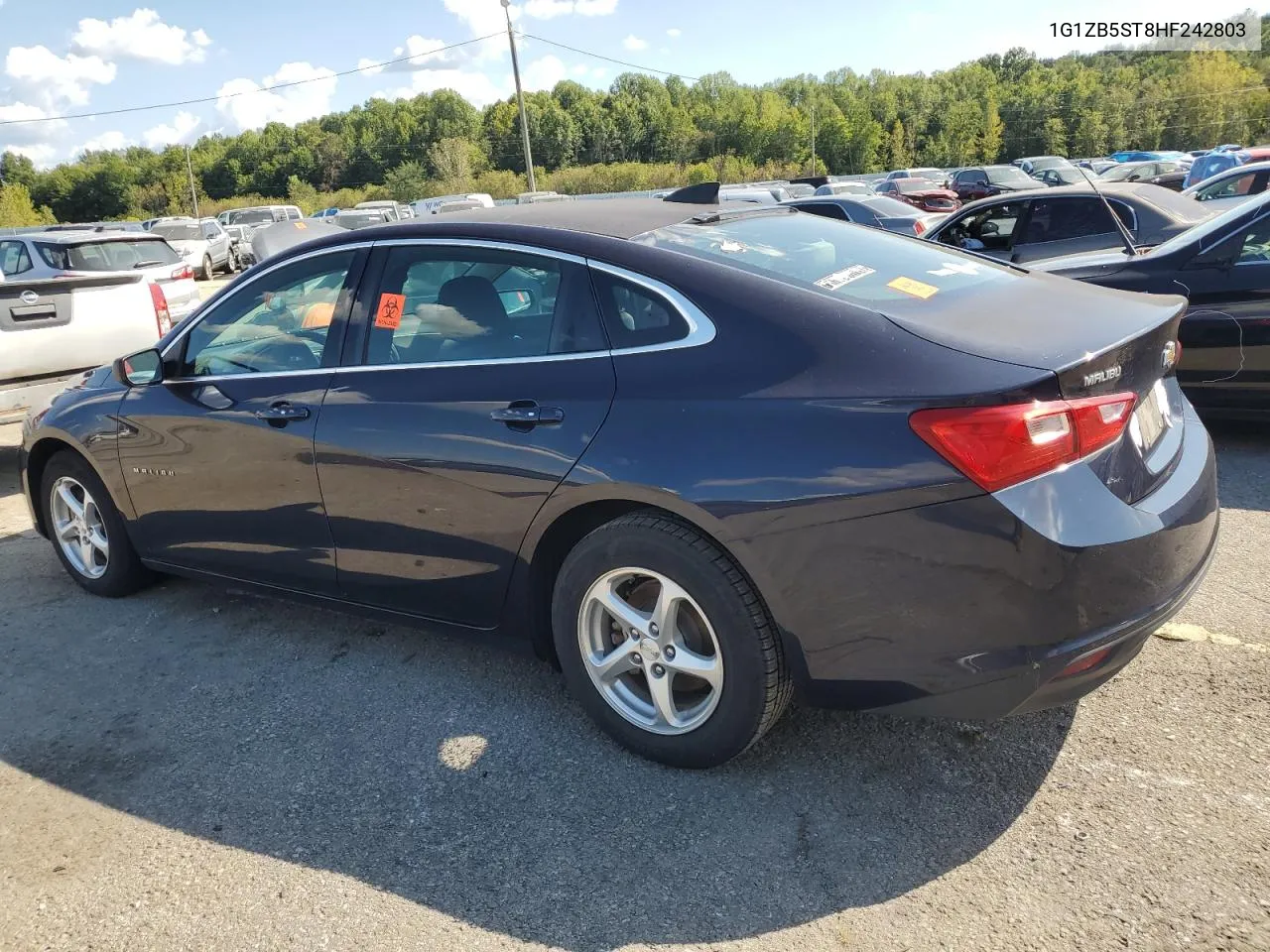 2017 Chevrolet Malibu Ls VIN: 1G1ZB5ST8HF242803 Lot: 72137964