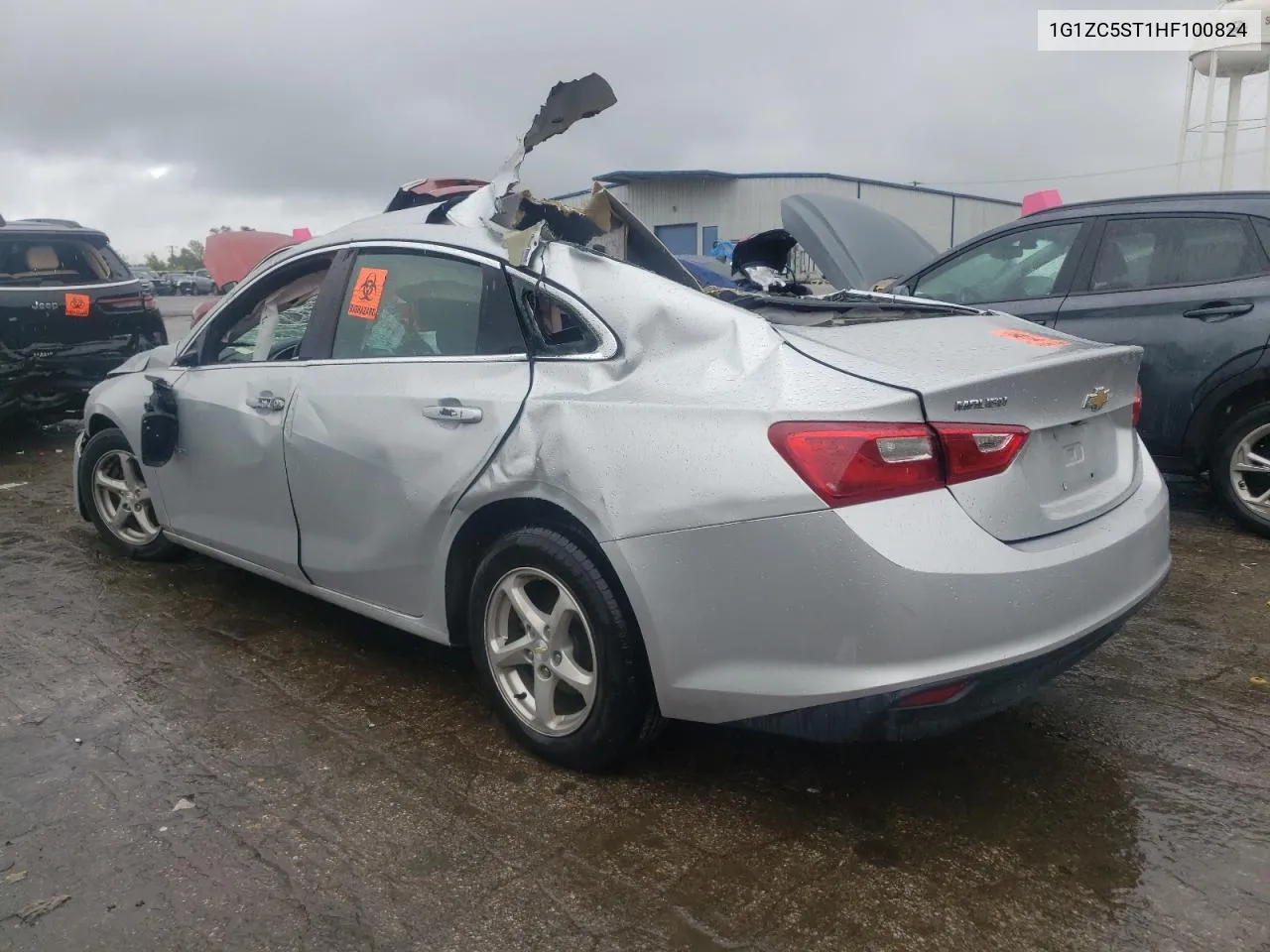 2017 Chevrolet Malibu Ls VIN: 1G1ZC5ST1HF100824 Lot: 72273814