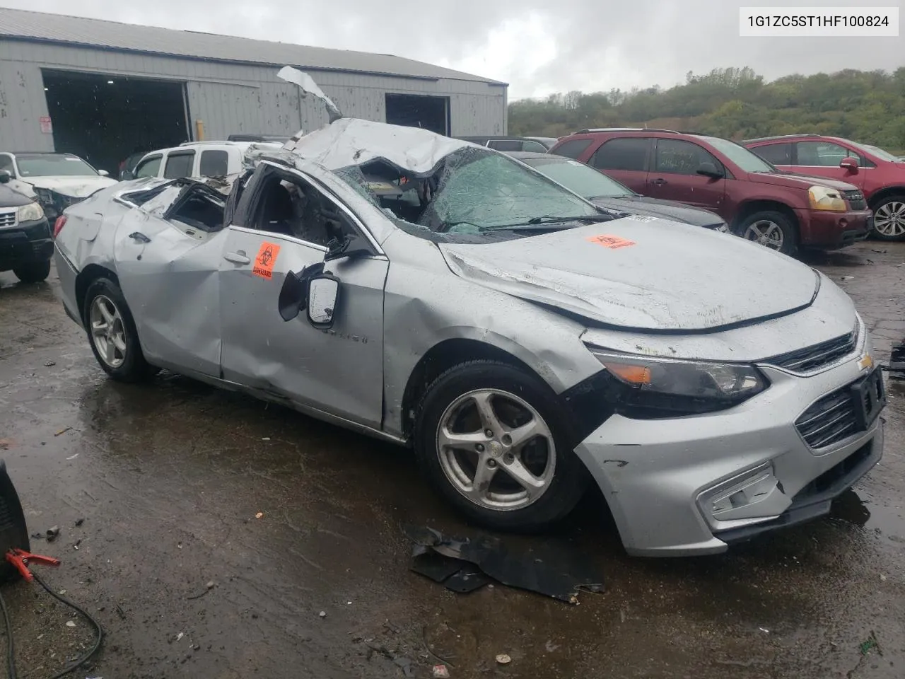 2017 Chevrolet Malibu Ls VIN: 1G1ZC5ST1HF100824 Lot: 72273814