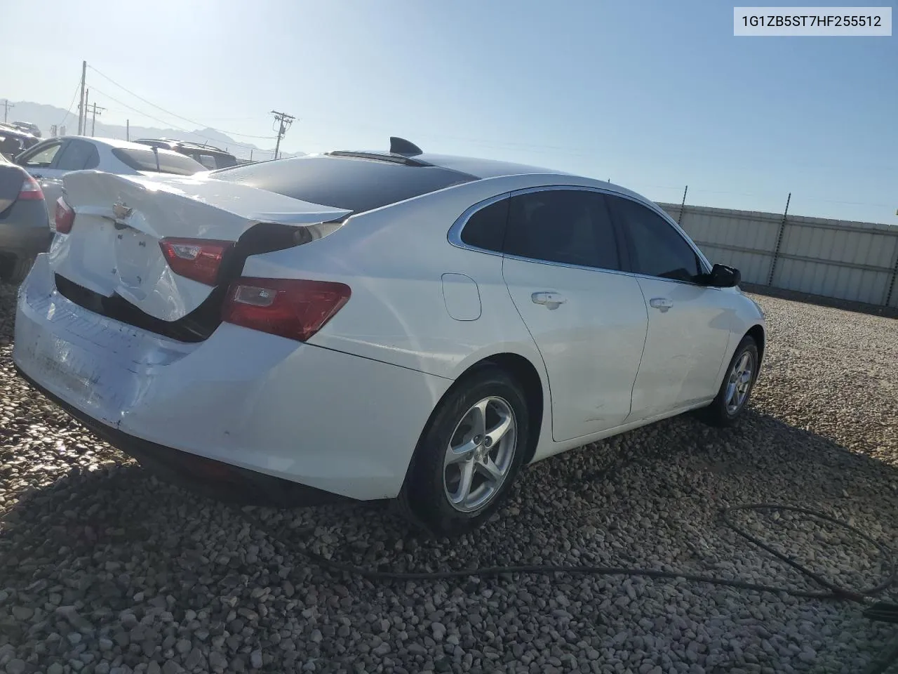 2017 Chevrolet Malibu Ls VIN: 1G1ZB5ST7HF255512 Lot: 72476274