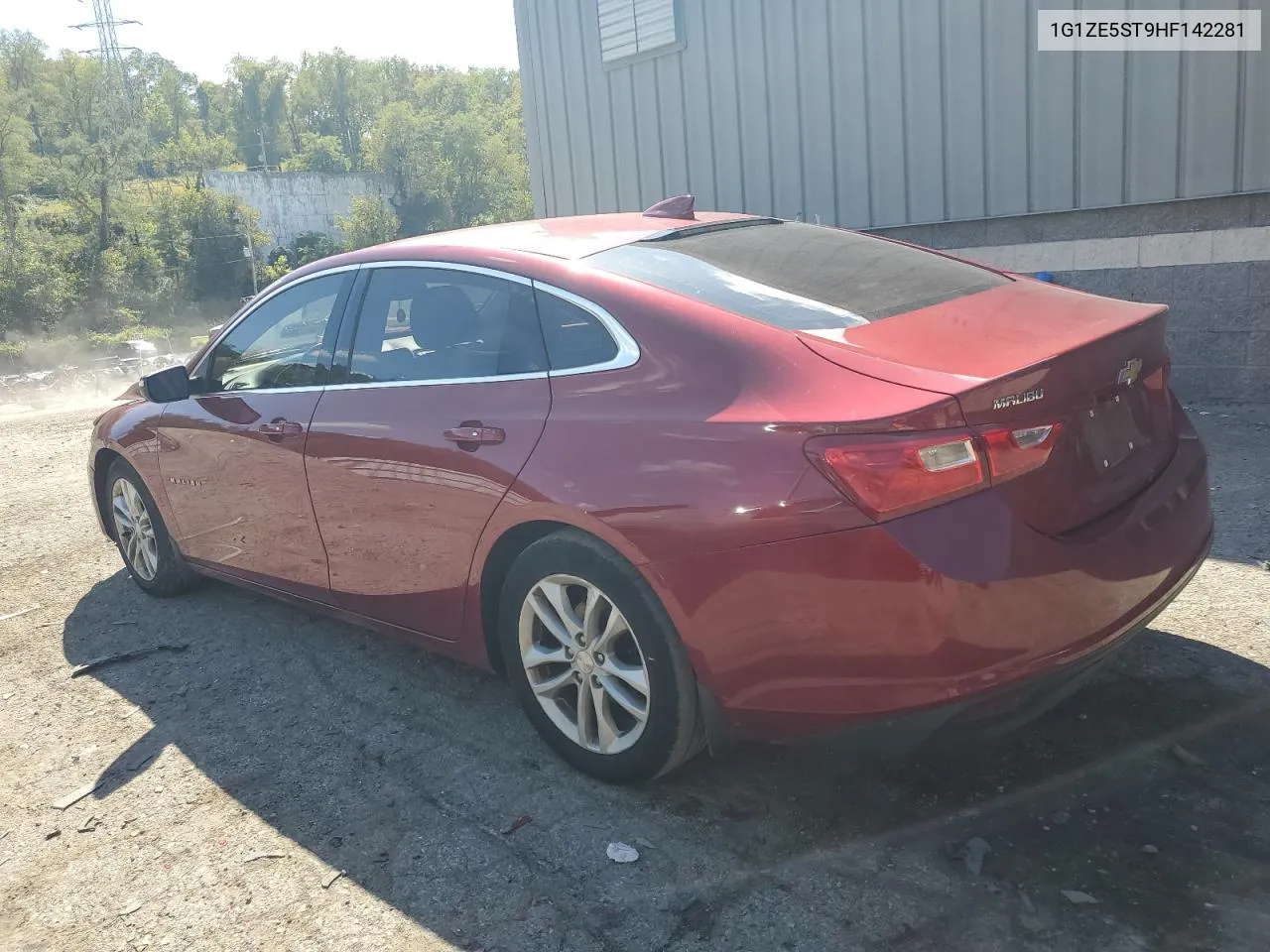 2017 Chevrolet Malibu Lt VIN: 1G1ZE5ST9HF142281 Lot: 72509664