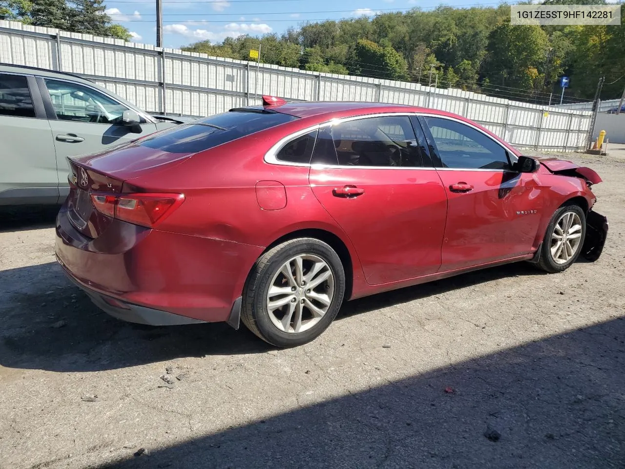 2017 Chevrolet Malibu Lt VIN: 1G1ZE5ST9HF142281 Lot: 72509664