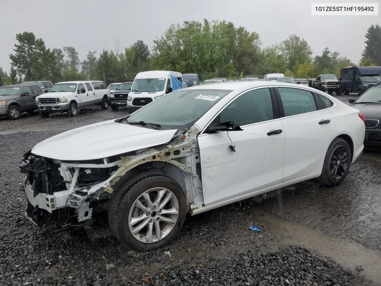 2017 Chevrolet Malibu Lt VIN: 1G1ZE5ST1HF195492 Lot: 72771174