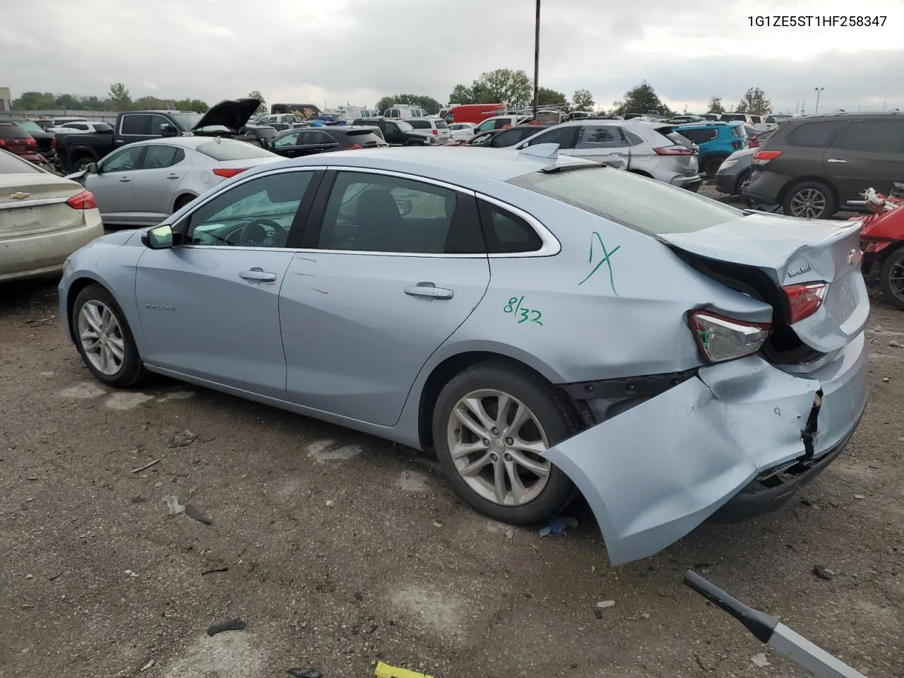 2017 Chevrolet Malibu Lt VIN: 1G1ZE5ST1HF258347 Lot: 72779464