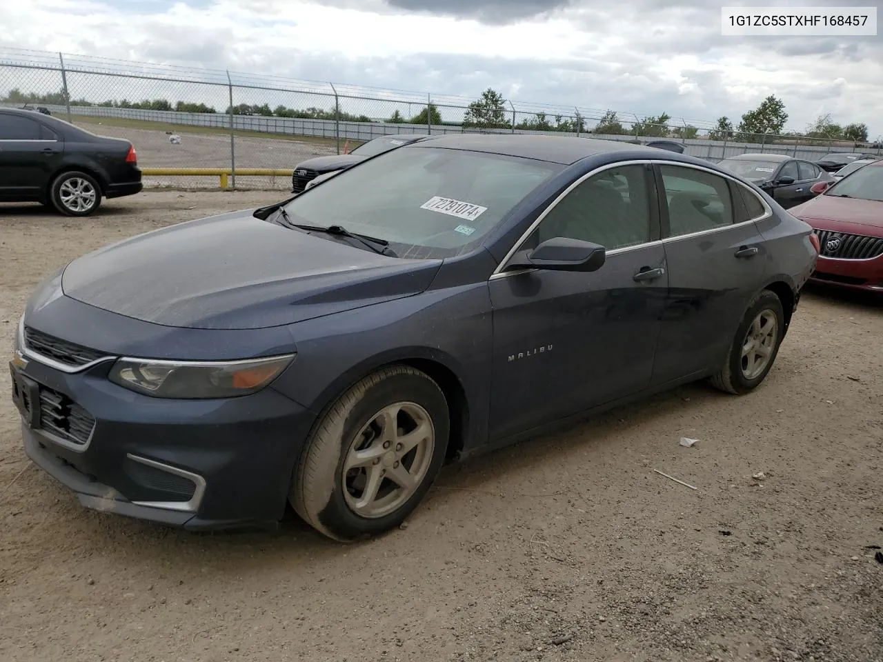 2017 Chevrolet Malibu Ls VIN: 1G1ZC5STXHF168457 Lot: 72791074