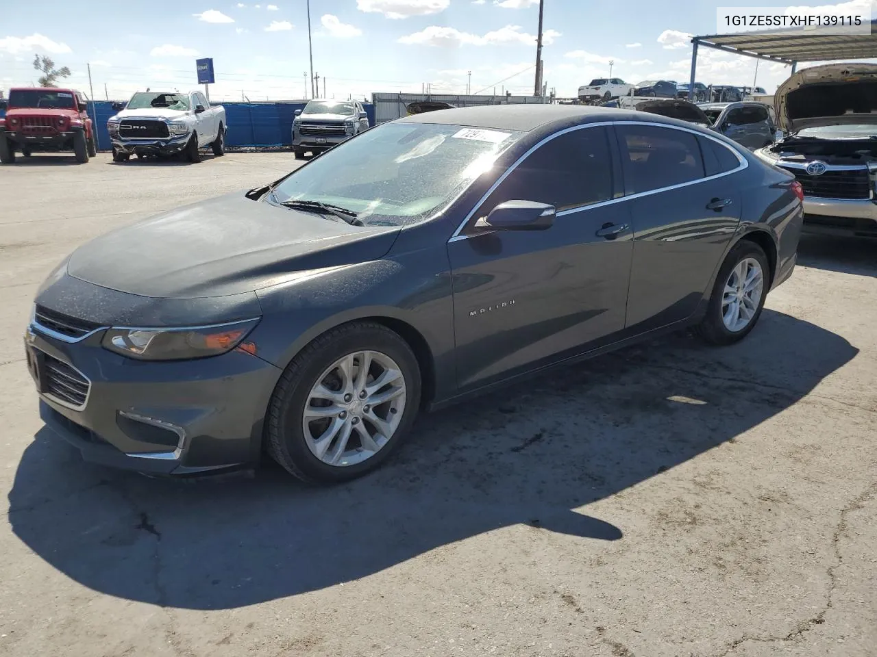 2017 Chevrolet Malibu Lt VIN: 1G1ZE5STXHF139115 Lot: 72971394