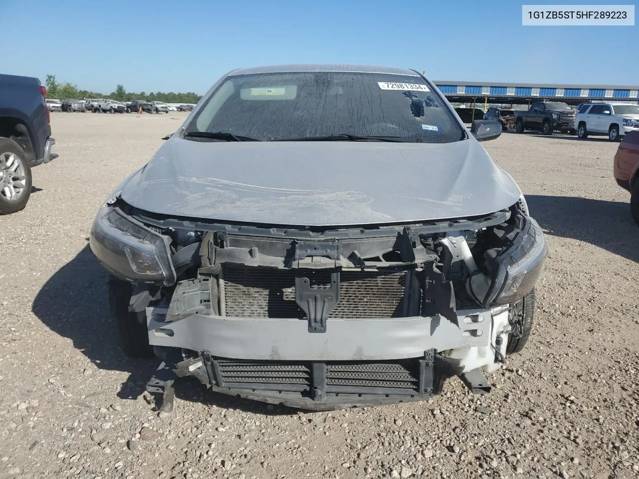 2017 Chevrolet Malibu Ls VIN: 1G1ZB5ST5HF289223 Lot: 72981334