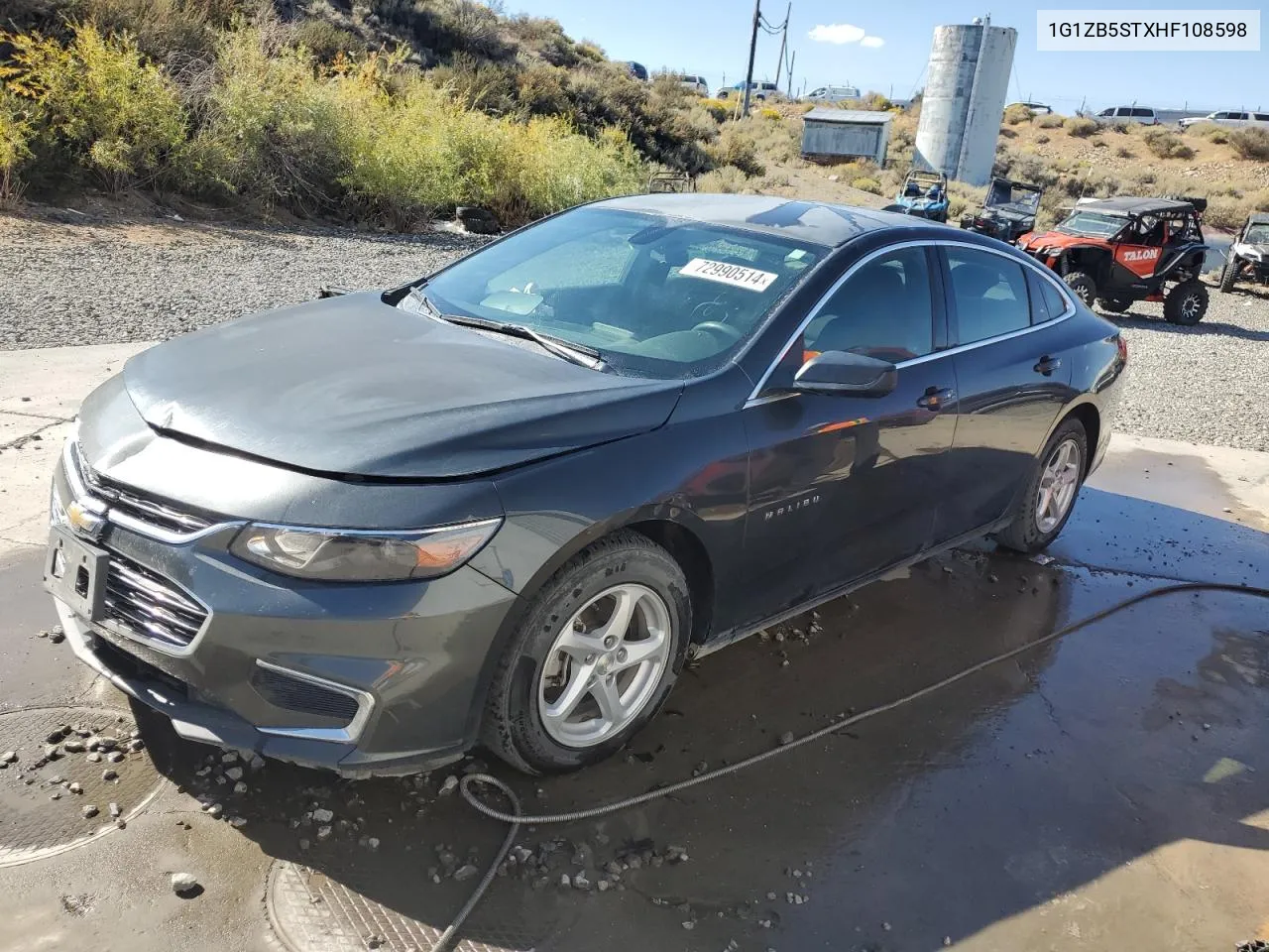 2017 Chevrolet Malibu Ls VIN: 1G1ZB5STXHF108598 Lot: 72990514