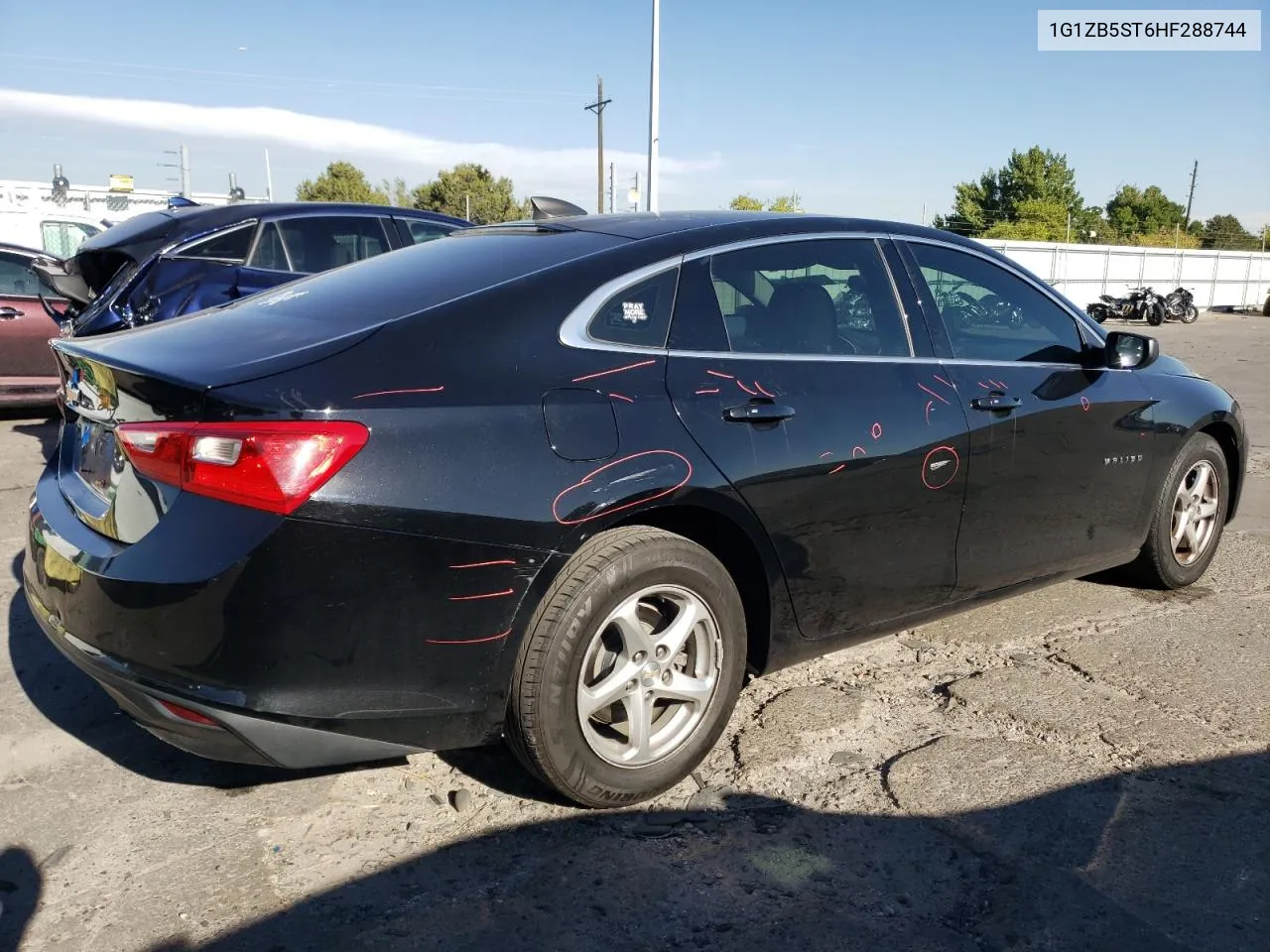 2017 Chevrolet Malibu Ls VIN: 1G1ZB5ST6HF288744 Lot: 73584624