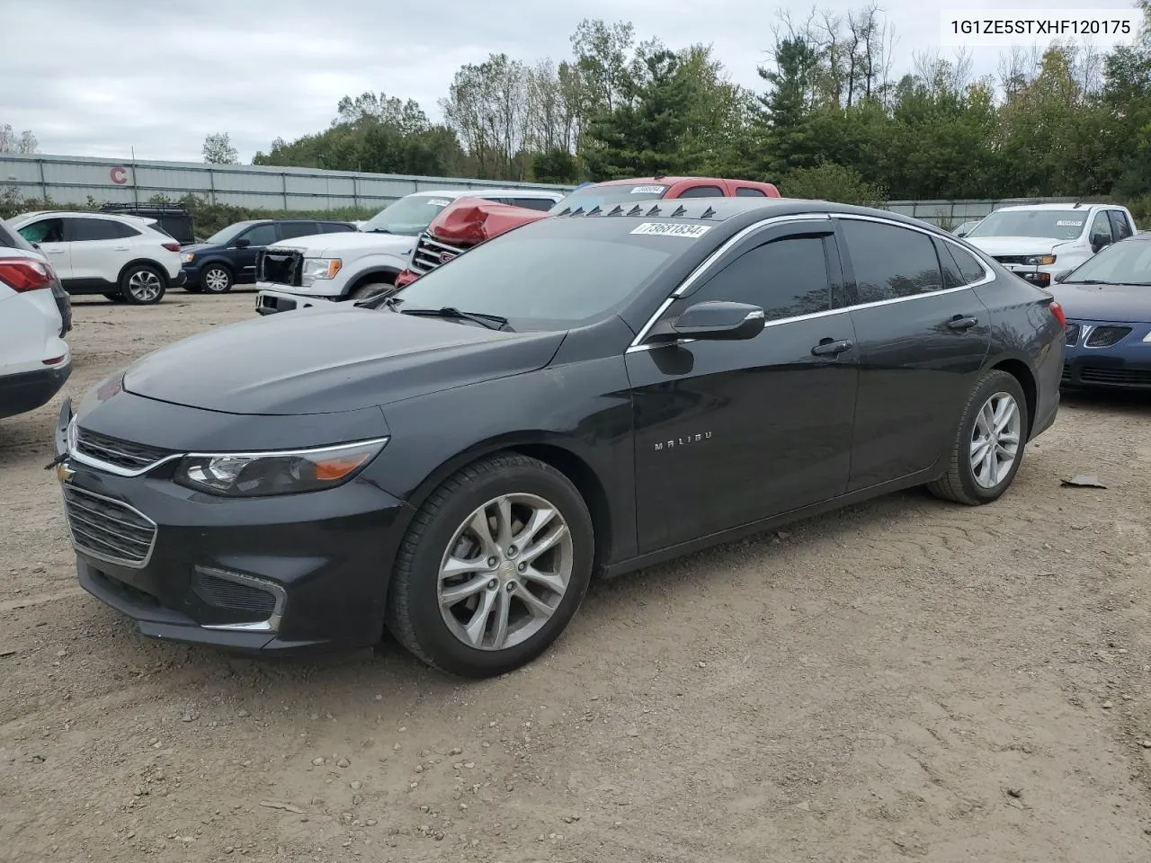 2017 Chevrolet Malibu Lt VIN: 1G1ZE5STXHF120175 Lot: 73681834