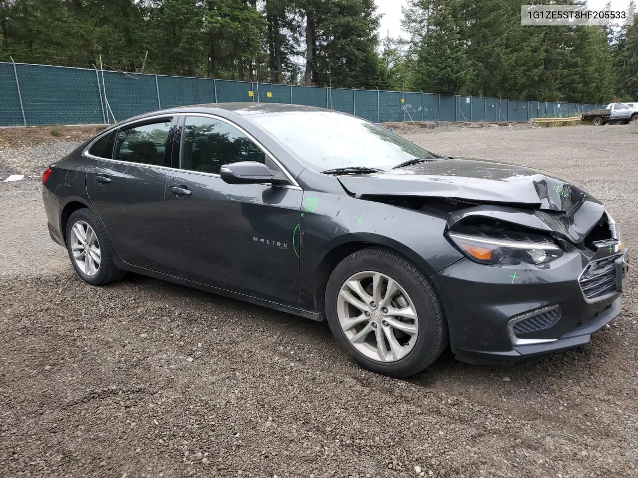 2017 Chevrolet Malibu Lt VIN: 1G1ZE5ST8HF205533 Lot: 73697354