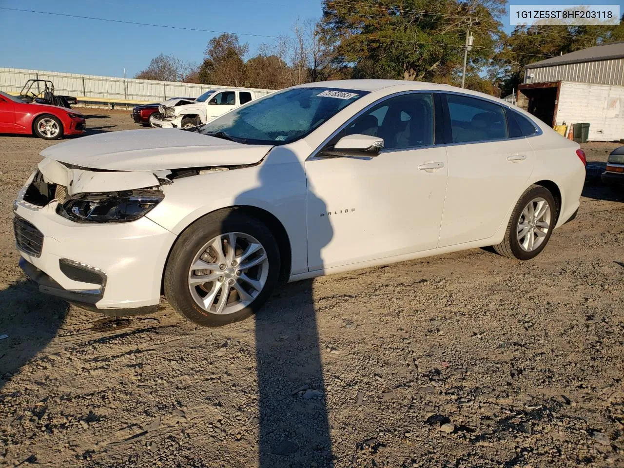 2017 Chevrolet Malibu Lt VIN: 1G1ZE5ST8HF203118 Lot: 73783063