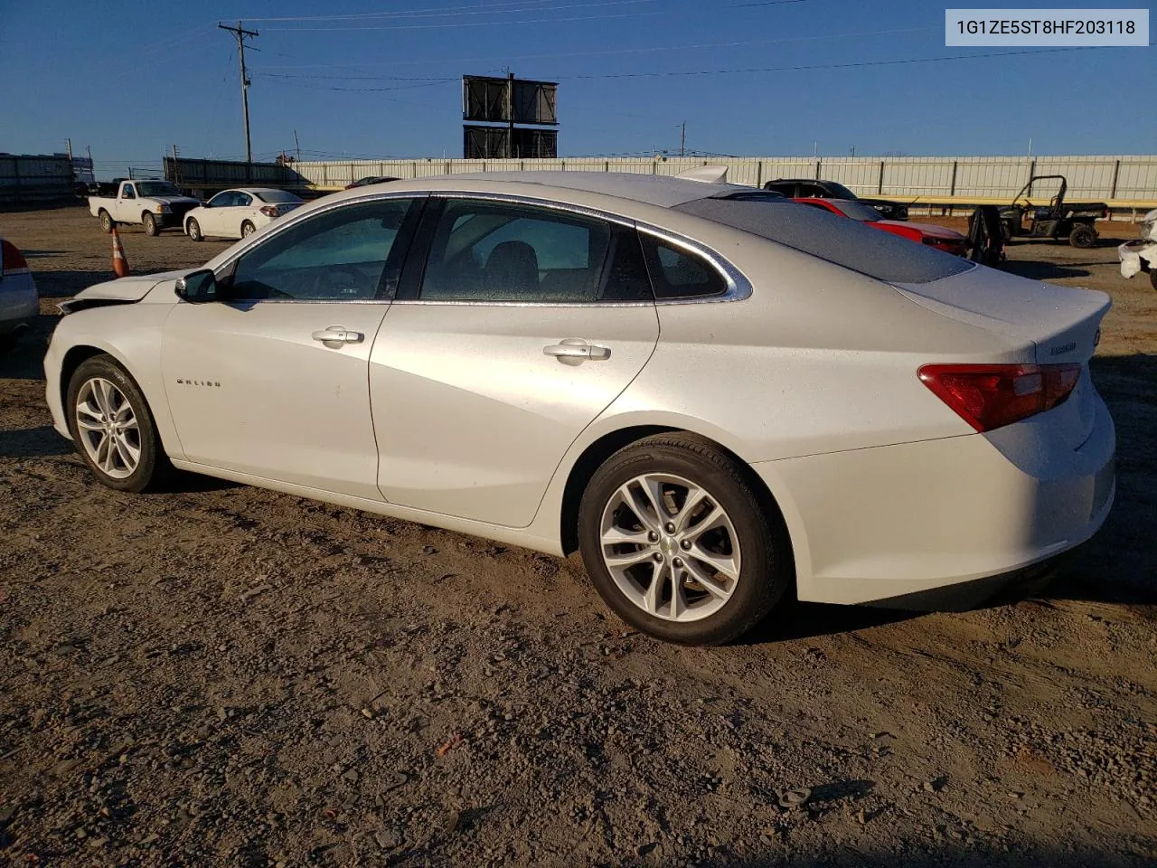 2017 Chevrolet Malibu Lt VIN: 1G1ZE5ST8HF203118 Lot: 73783063