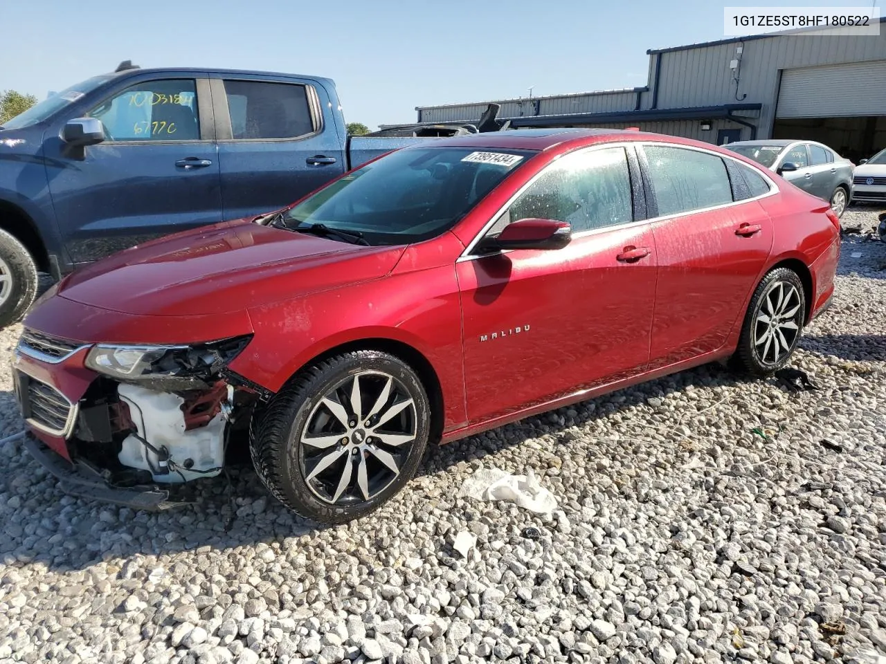 2017 Chevrolet Malibu Lt VIN: 1G1ZE5ST8HF180522 Lot: 73951434