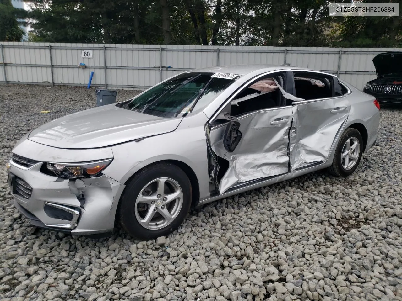 2017 Chevrolet Malibu Ls VIN: 1G1ZB5ST8HF206884 Lot: 74048024