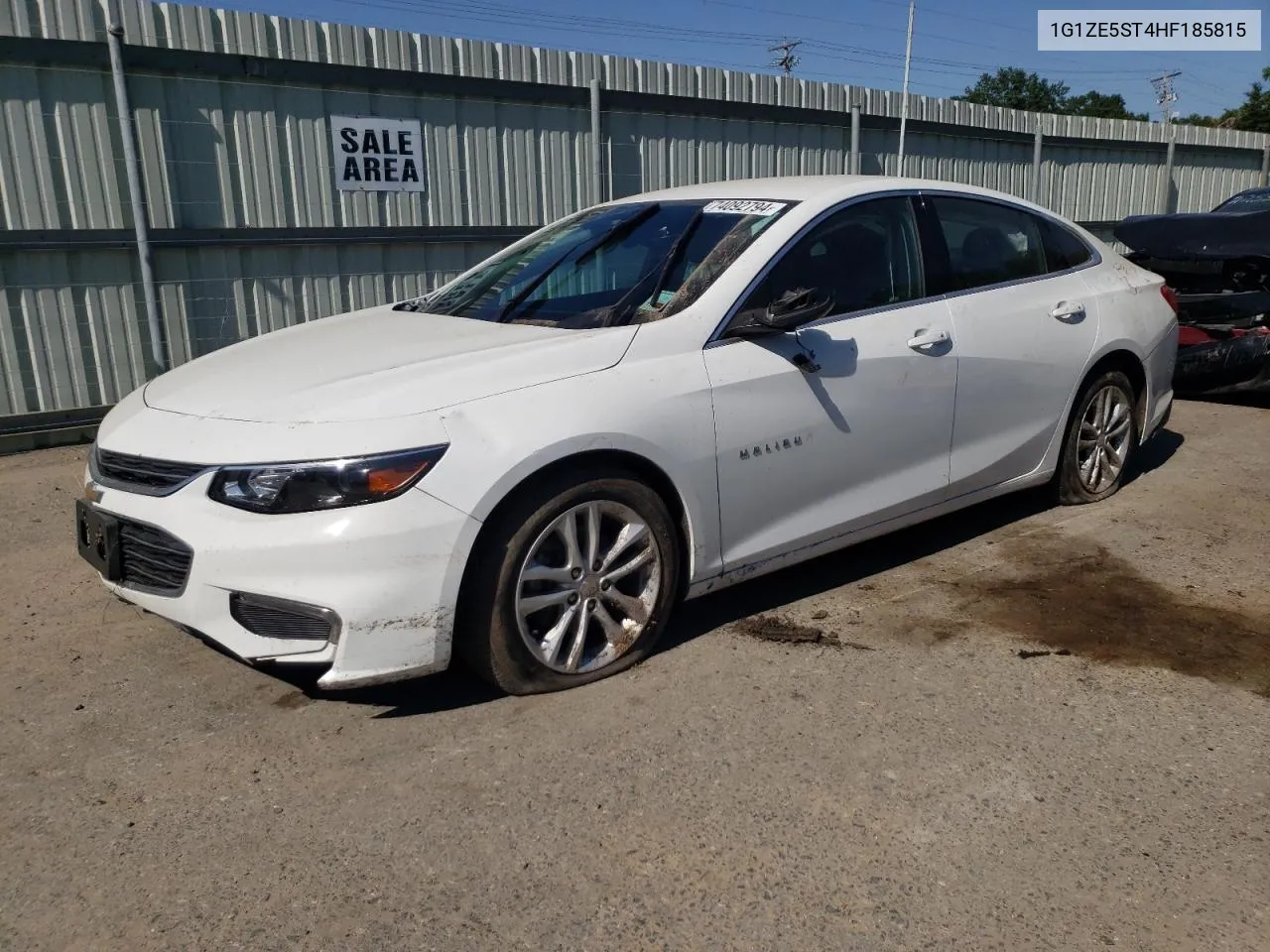 2017 Chevrolet Malibu Lt VIN: 1G1ZE5ST4HF185815 Lot: 74092794