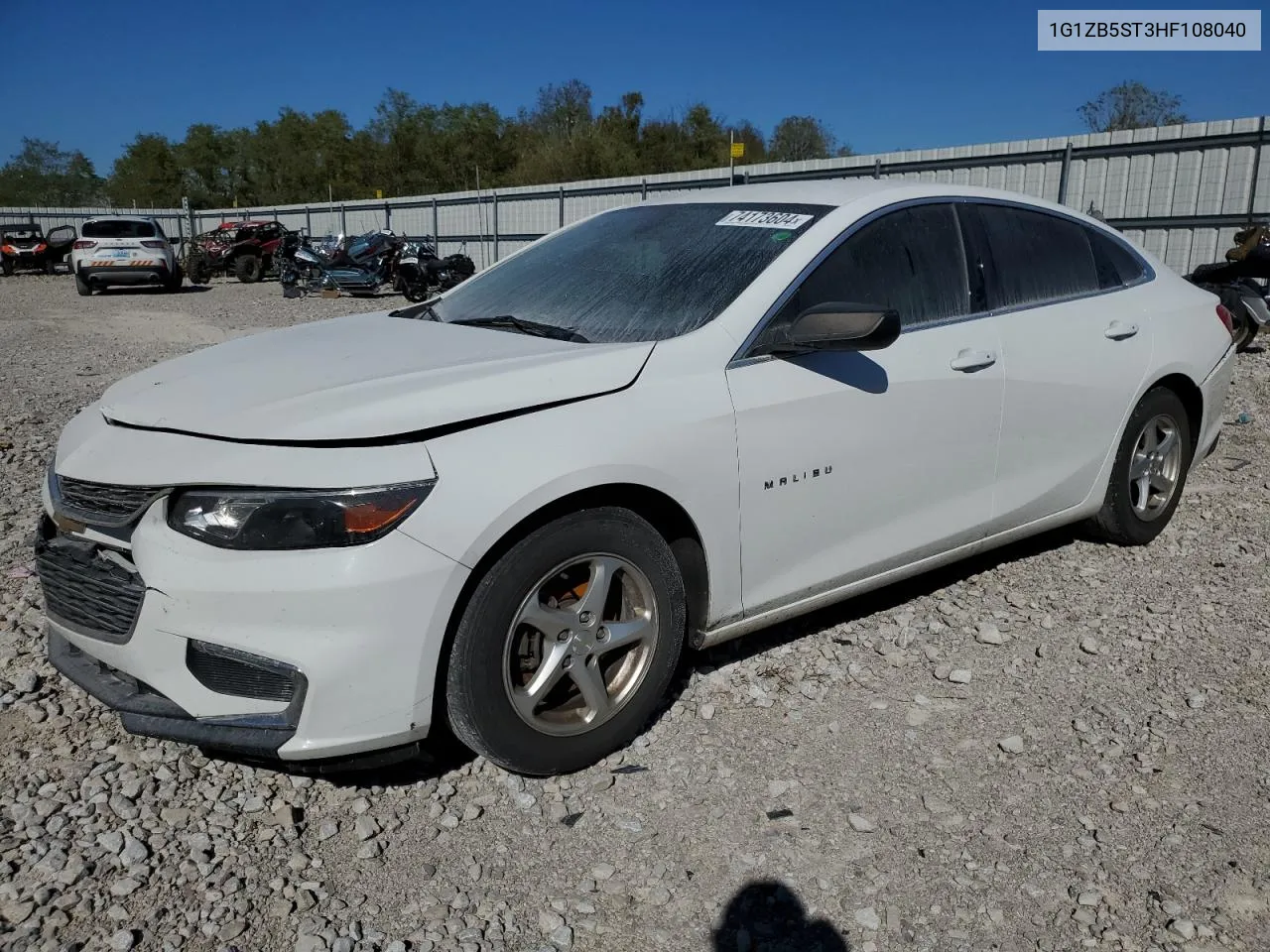 2017 Chevrolet Malibu Ls VIN: 1G1ZB5ST3HF108040 Lot: 74173604