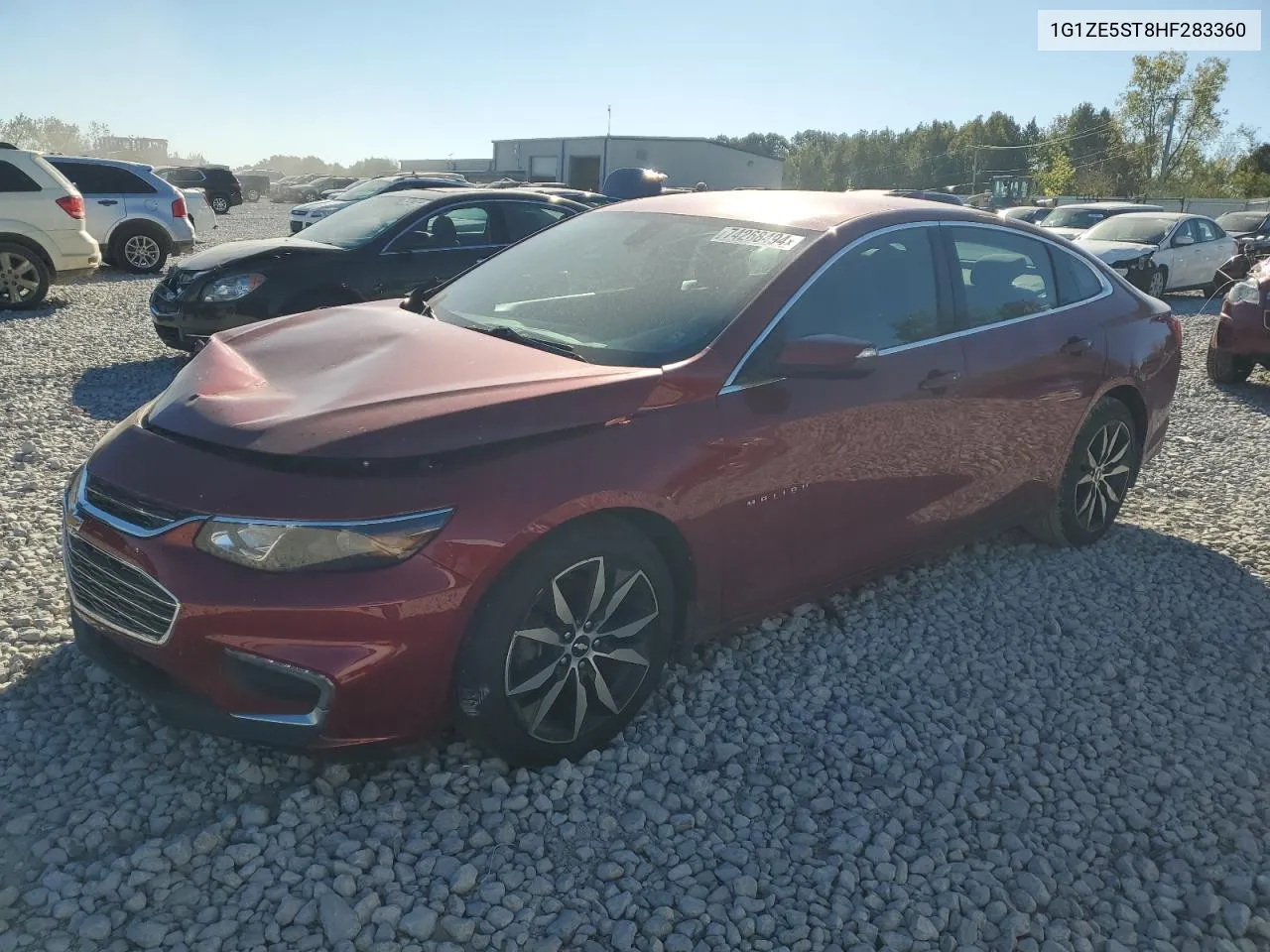 2017 Chevrolet Malibu Lt VIN: 1G1ZE5ST8HF283360 Lot: 74268494