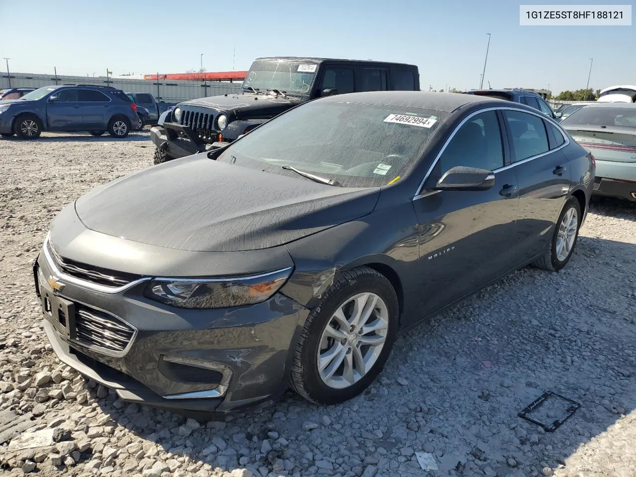 2017 Chevrolet Malibu Lt VIN: 1G1ZE5ST8HF188121 Lot: 74692994