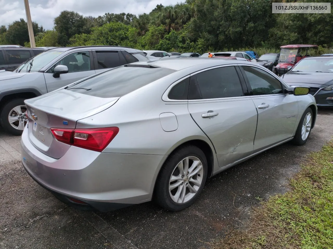 2017 Chevrolet Malibu Hybrid VIN: 1G1ZJ5SUXHF136560 Lot: 74872964