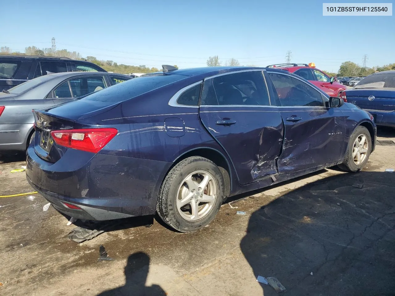 2017 Chevrolet Malibu Ls VIN: 1G1ZB5ST9HF125540 Lot: 74886004