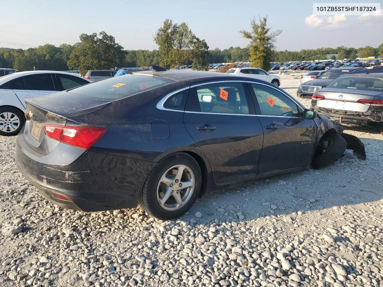 2017 Chevrolet Malibu Ls VIN: 1G1ZB5ST5HF187324 Lot: 74955684