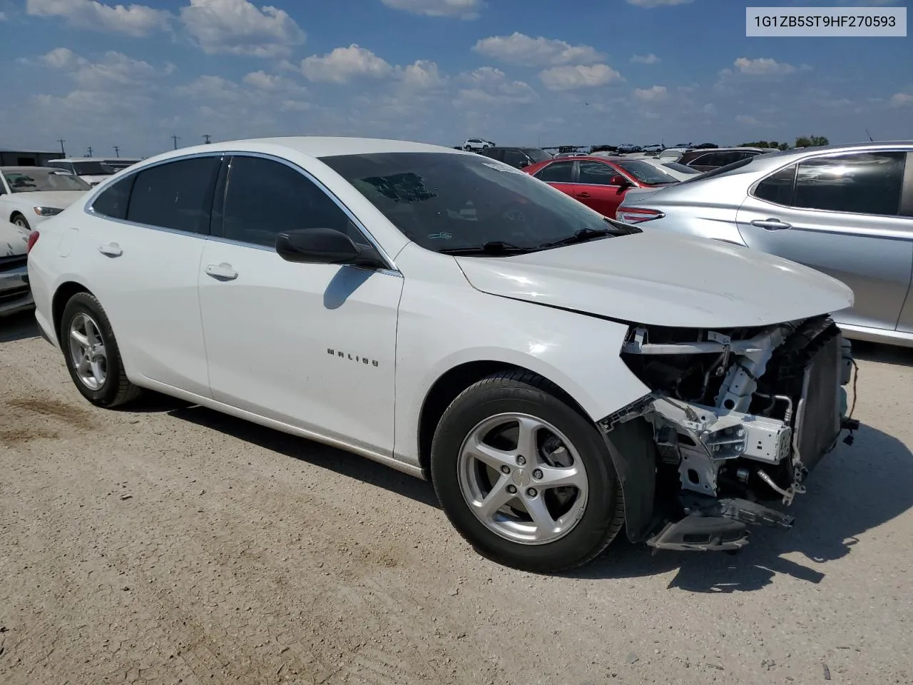 2017 Chevrolet Malibu Ls VIN: 1G1ZB5ST9HF270593 Lot: 75255564