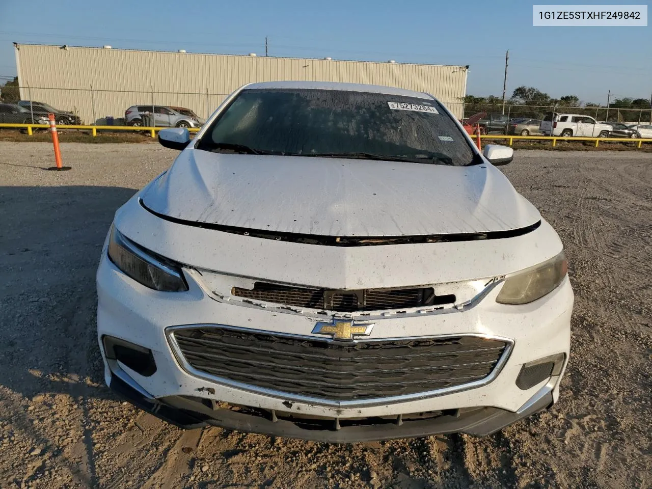 2017 Chevrolet Malibu Lt VIN: 1G1ZE5STXHF249842 Lot: 75273284