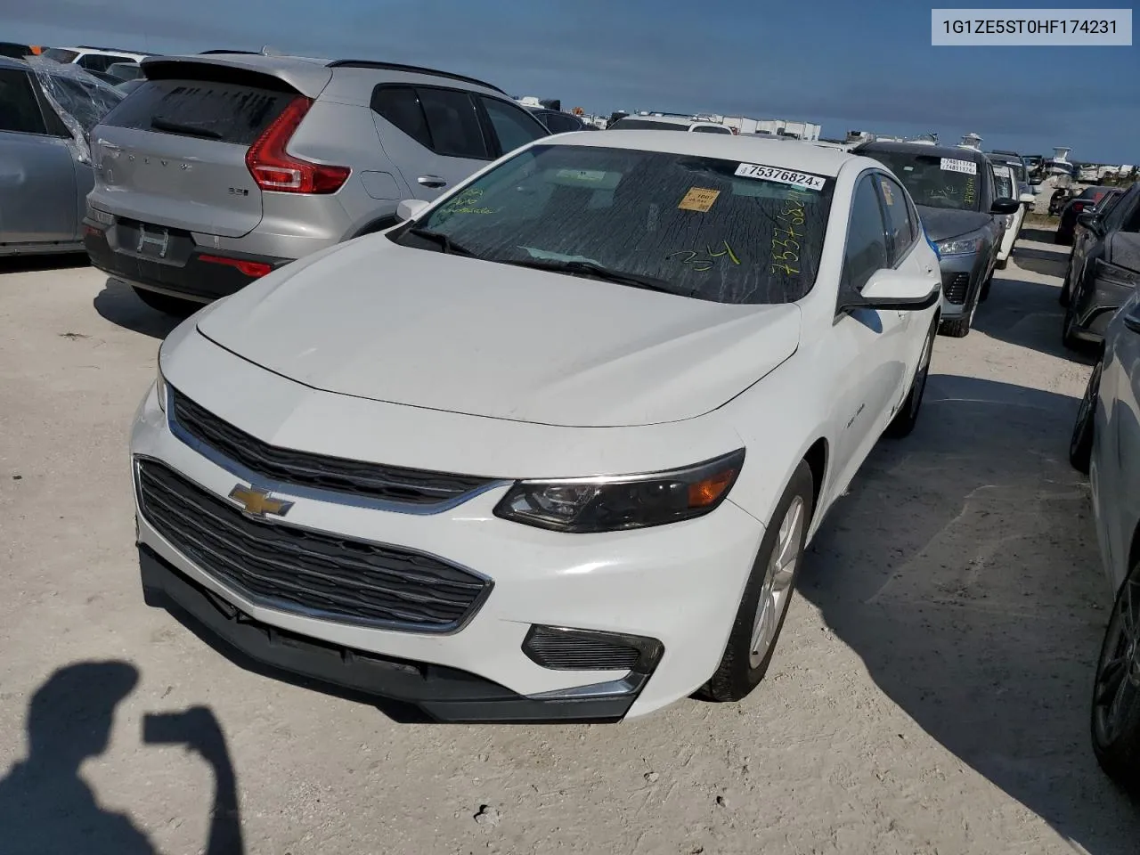 2017 Chevrolet Malibu Lt VIN: 1G1ZE5ST0HF174231 Lot: 75376824