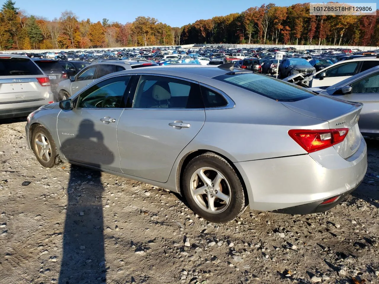 2017 Chevrolet Malibu Ls VIN: 1G1ZB5ST8HF129806 Lot: 75389814