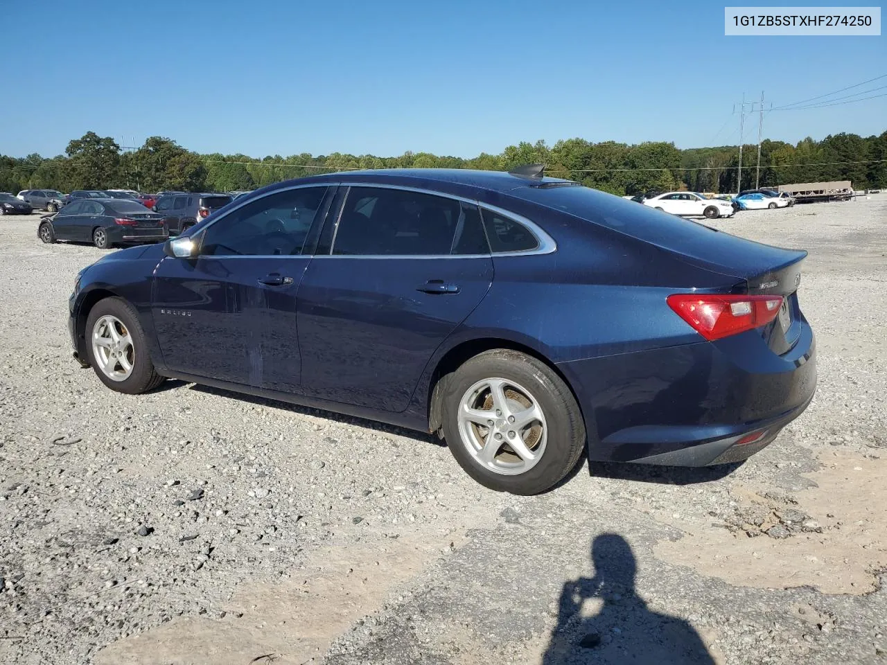 2017 Chevrolet Malibu Ls VIN: 1G1ZB5STXHF274250 Lot: 75474974