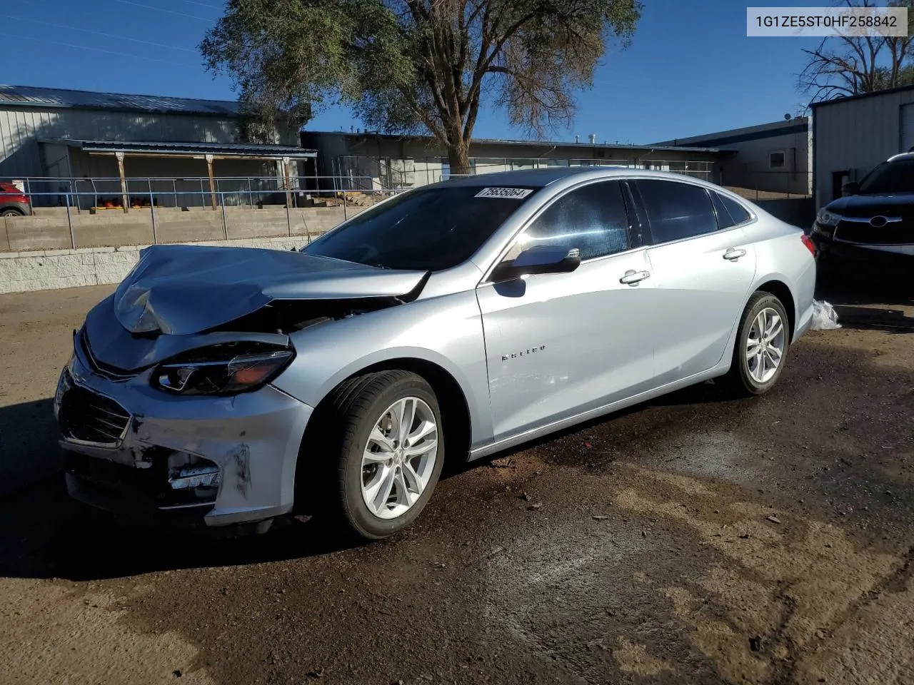 2017 Chevrolet Malibu Lt VIN: 1G1ZE5ST0HF258842 Lot: 75635064