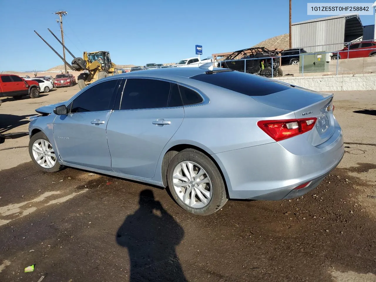 2017 Chevrolet Malibu Lt VIN: 1G1ZE5ST0HF258842 Lot: 75635064