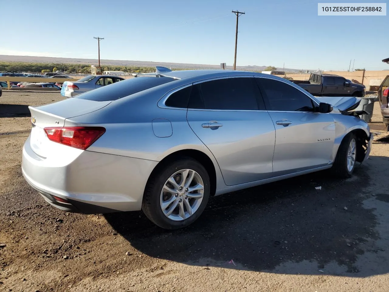 2017 Chevrolet Malibu Lt VIN: 1G1ZE5ST0HF258842 Lot: 75635064